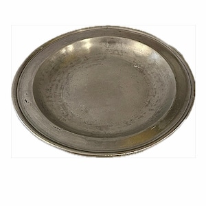 Antique Early 1700s English Export Pewter Plate by Townsend and Compton of London