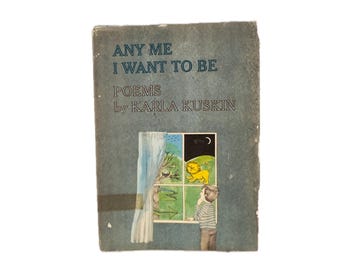 Signed Karla Kuskin Any Me I Want To Be Poems Vintage Childrens Book