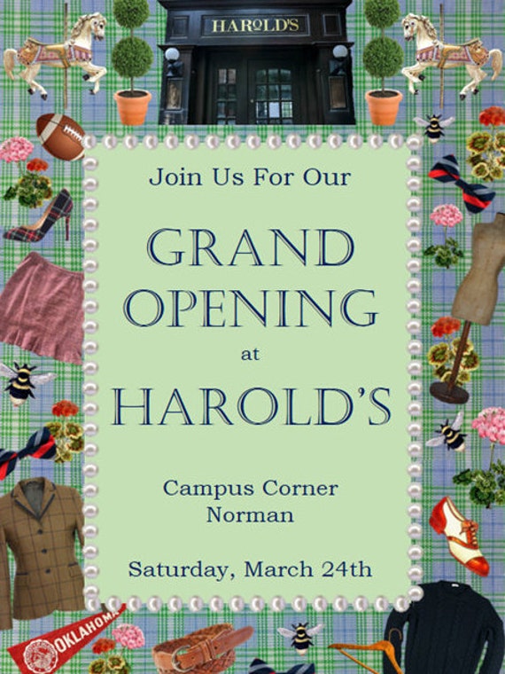 Shop Opening Invitation Store Trunk Show Invitation Grand Etsy