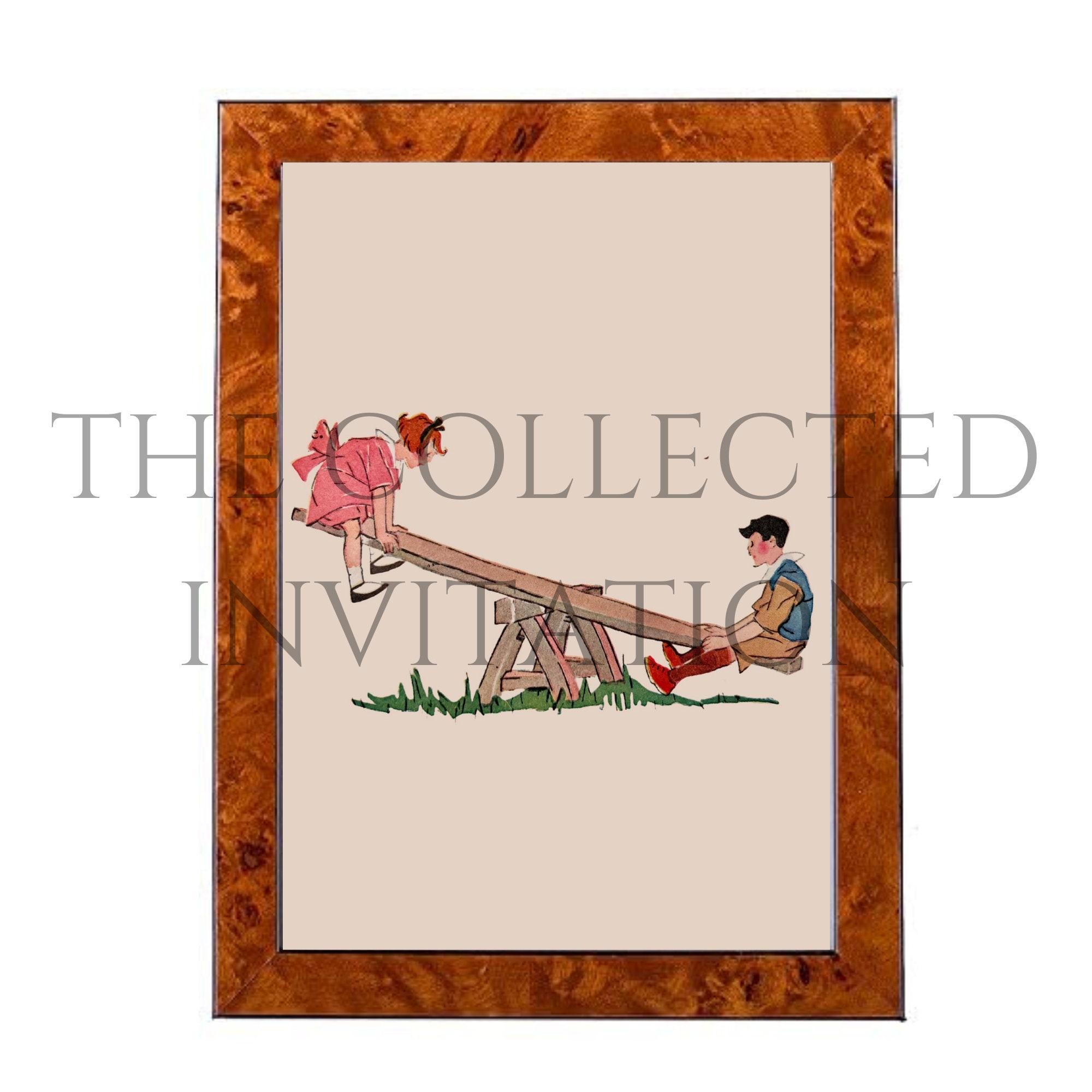1920s Art Children Playing Digital Download to Print Print up - Etsy