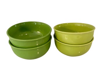 Vintage Lime Green Royal Norfolk Cereal Bowls Made in England