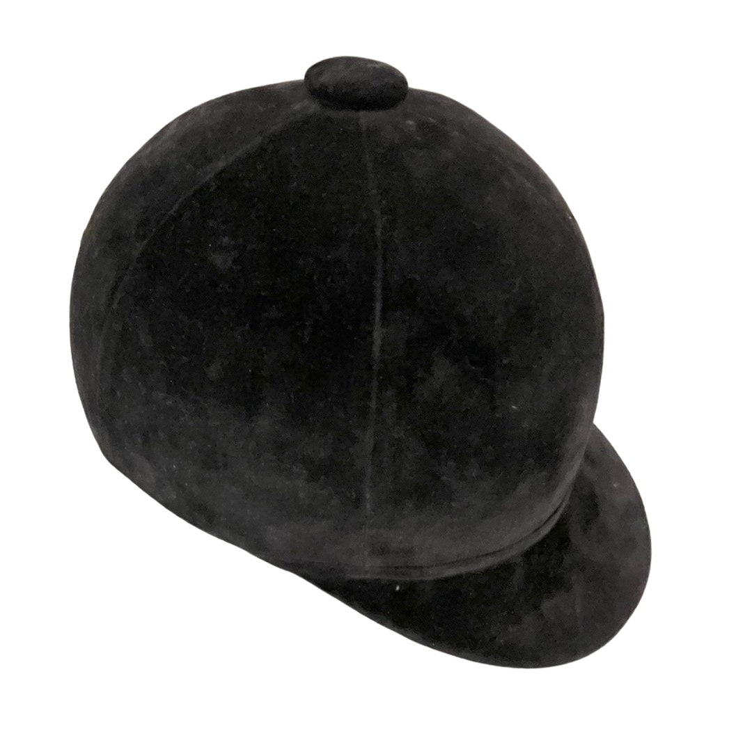 Vintage Black Velvet Riding Hat Child Size Etsy