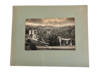 Original Alfred Pettitt Keswick Photograph, Antique Sepia Photograph, 19th Century Albumen Print of English Castle