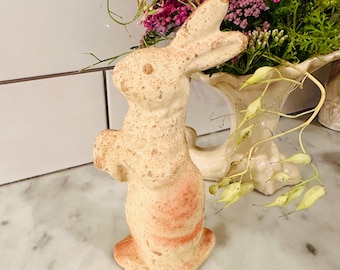 Vintage Paper Mache Bunny Rabbit for Easter or Nursery