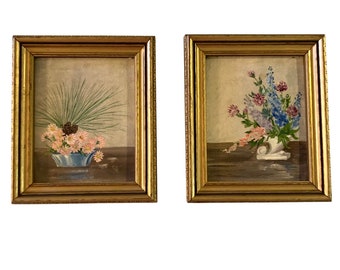 Vintage Original Floral Still life Framed Paintings