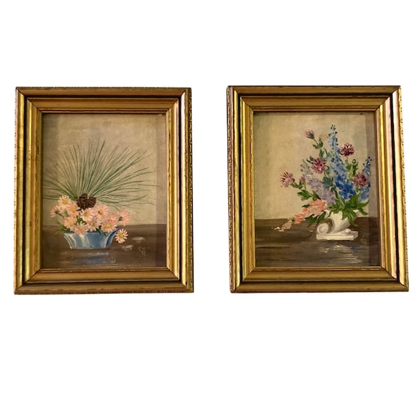 Vintage Original Floral Still life Framed Paintings