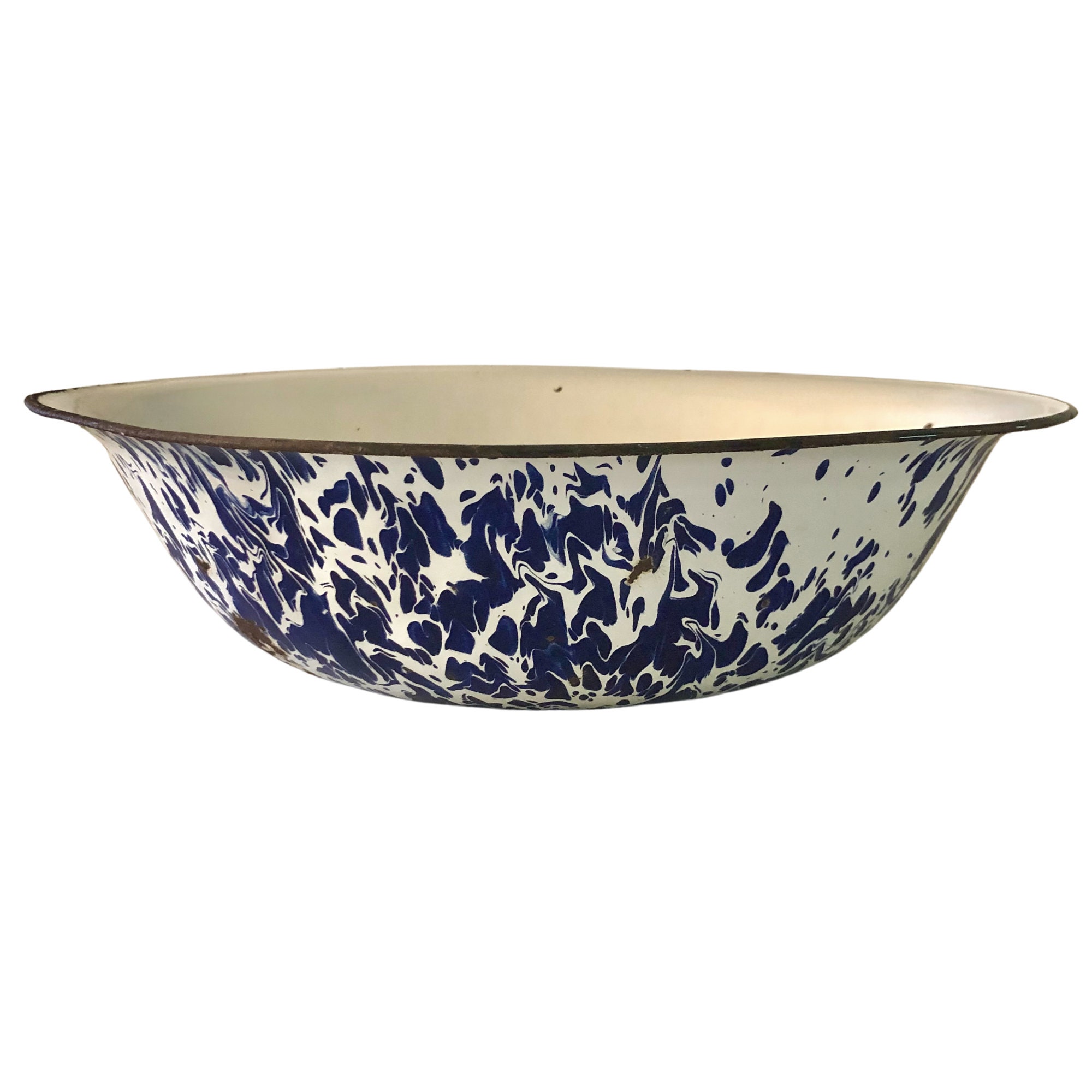 Ceramic White/Blue Excelsa Ocean Bowl 