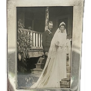 Small Antique Sterling Silver Picture Frame 1930s