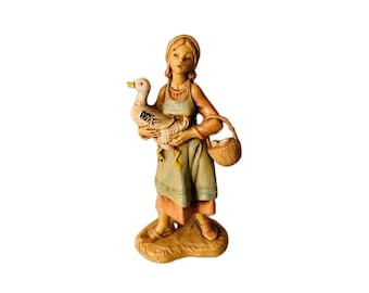 Fontanini 5 Inch Goose Girl Figure for Nativity Scene