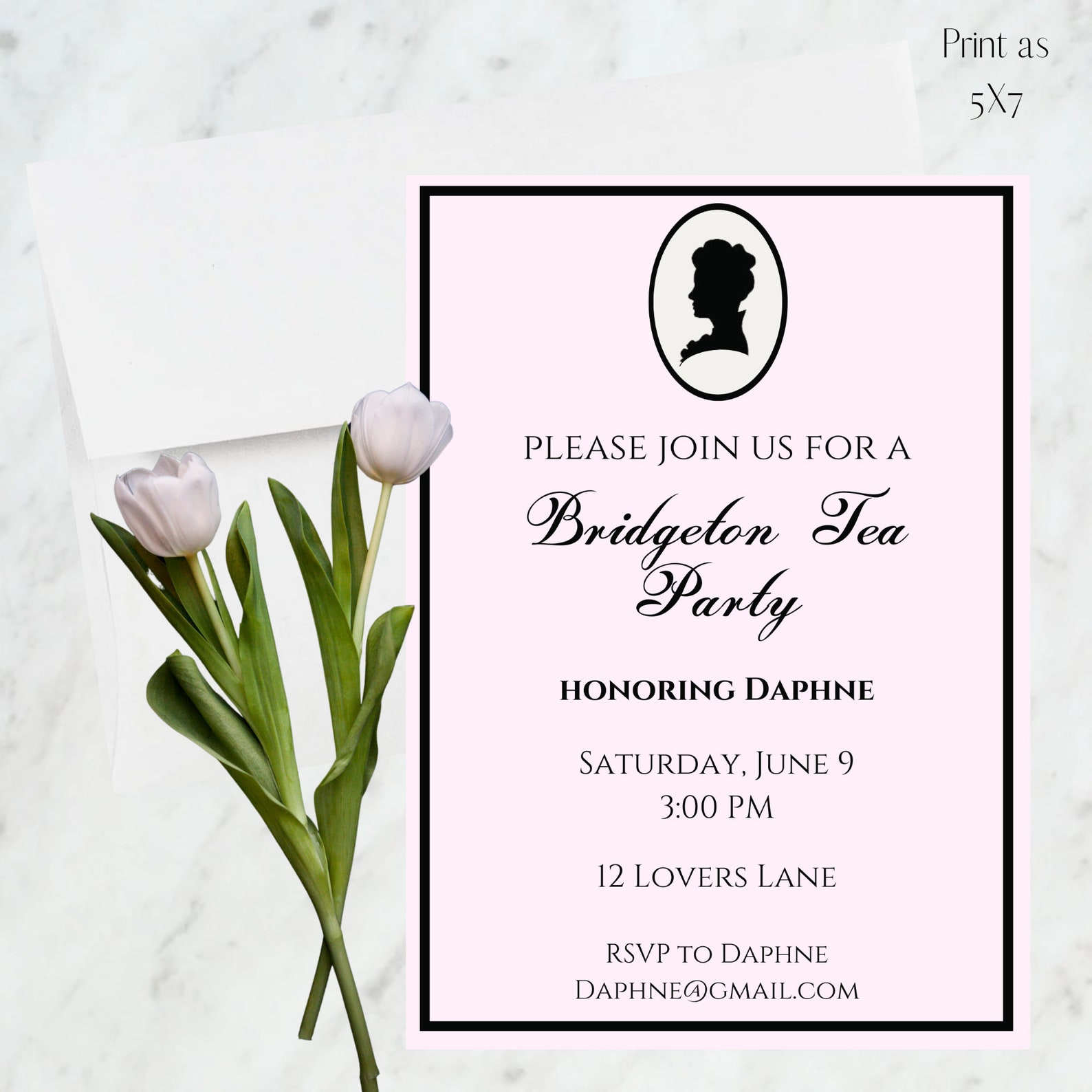 Editable Bridgerton Party Invitation With Silhouette Etsy Editable Bridgerton Party Invitation With Silhouette Etsy