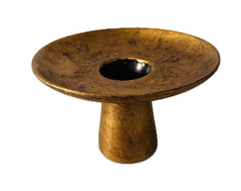 Brutalist Hold Pottery Mid Century Candleholder