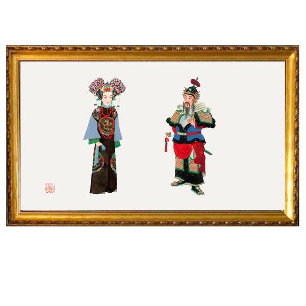 Samsung Frame TV Vintage Chinese Qing dynasty costumes and fashion illustrations from own original 1932 edition of Chinese Costumes