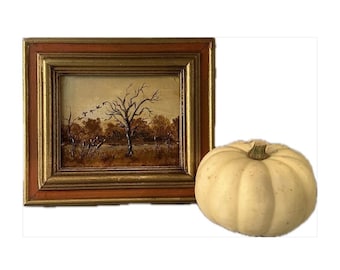 Original Fall Pastoral Landscape Painting