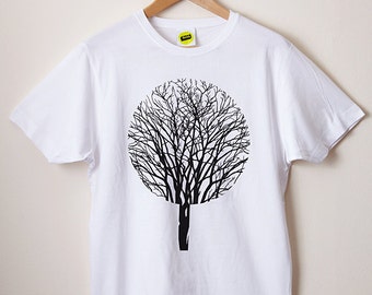 Urban Forest T Shirt / Tree T Shirt, Forest T Shirt, Graphic T Shirt, Screenprint T Shirt, Mens Screenprinted Tee, Cool Tee, Nature T Shirt