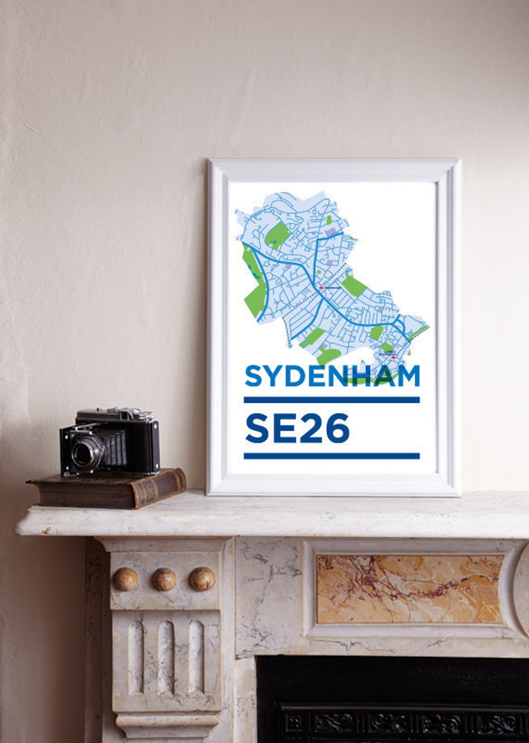 Se26 Potcode Map SE26, Sydenham, A3 Print, London Postcode, Postcode Print, South East ...