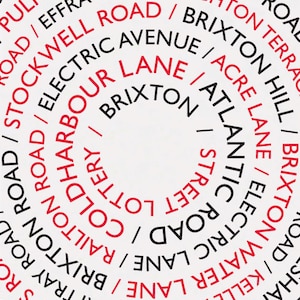 Brixton Street Lottery / Brixton Print, Brixton Poster, A3 Print, Brixton Streets, Brixton Roads, London Print, South London Print
