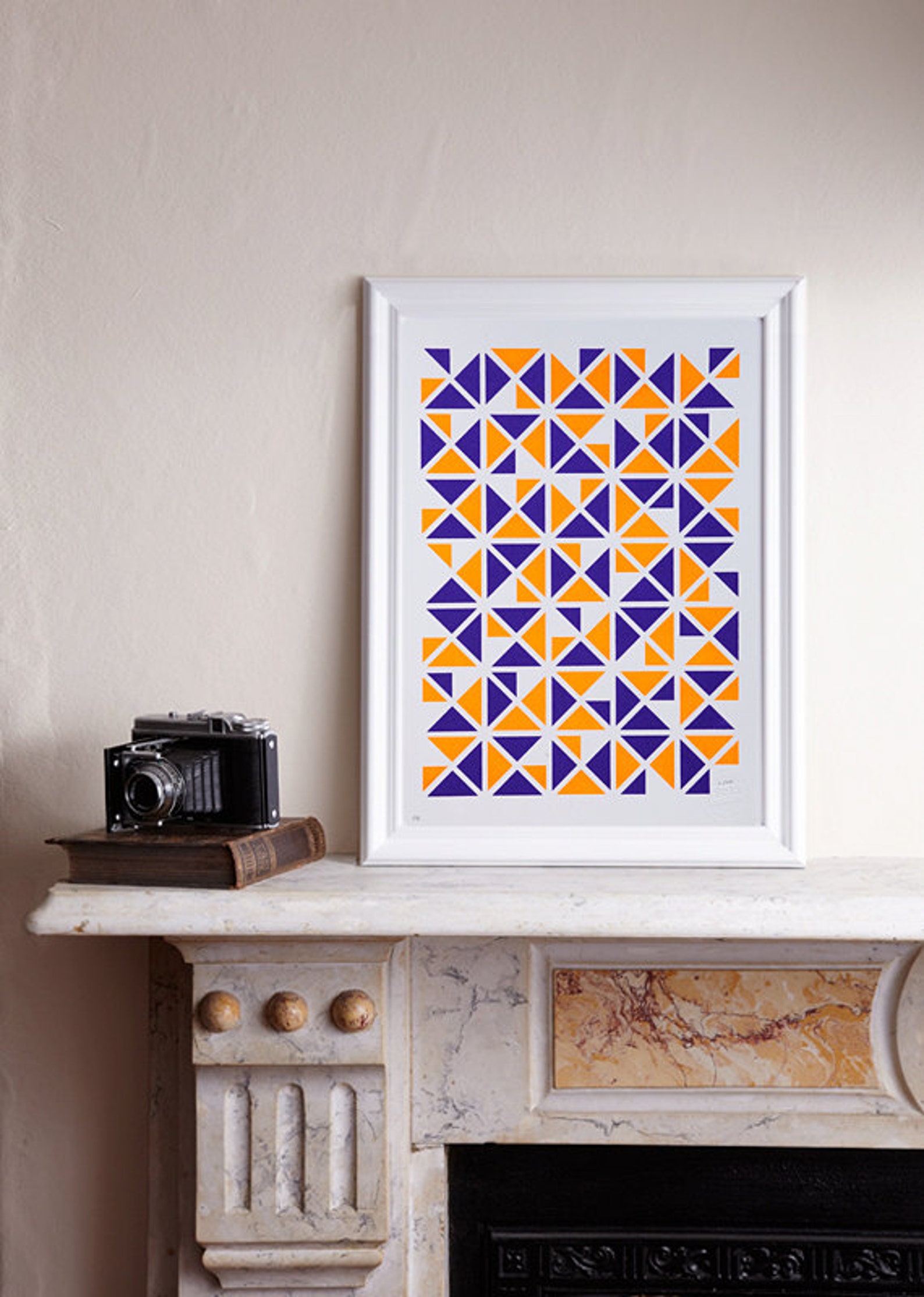 Limited Edition Screen Print Triangular Screen Print - Etsy