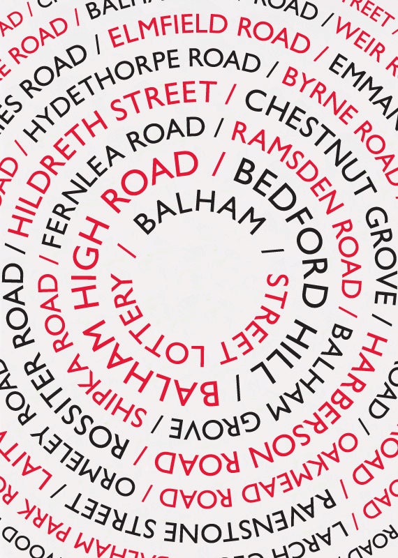 Balham Street Lottery / Balham Print, Balham Poster, A3 Print, Balham ...