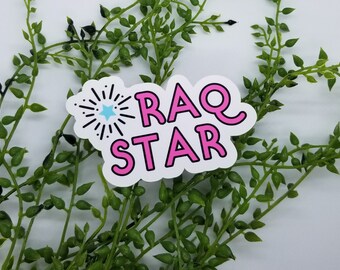 Raq Star Bellydance sticker - Quote stickers laptop stickers waterbottle stickers journal stickers vinyl stickers gift ideas glitter sticker