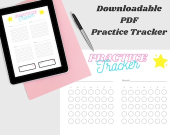 Practice Tracker Printable PDF for Dance, Dance Logbook, Dance Journal, Dance Notebook, Instant Digital Dowload