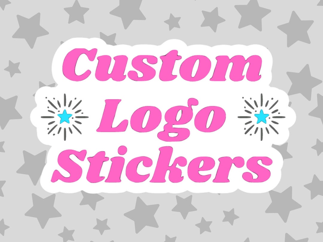 10 Custom Logo Stickers, Sticker Set, Sticker Pack, Sticker Multipack ...