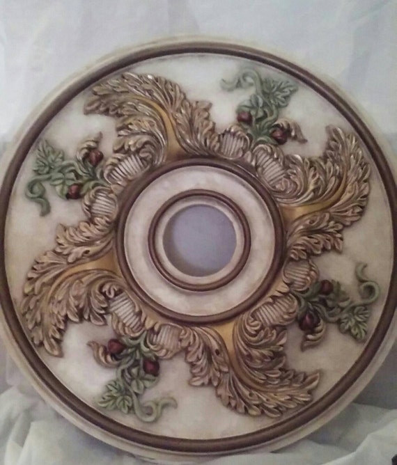 Ceiling Medallion 23 Handpainted Ceiling Medallion Gold Ceiling Medallion