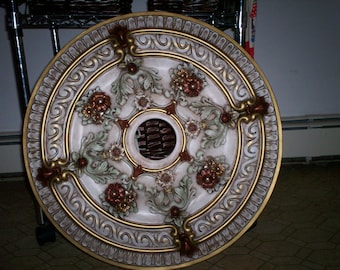 26” hand painted ceiling medallion