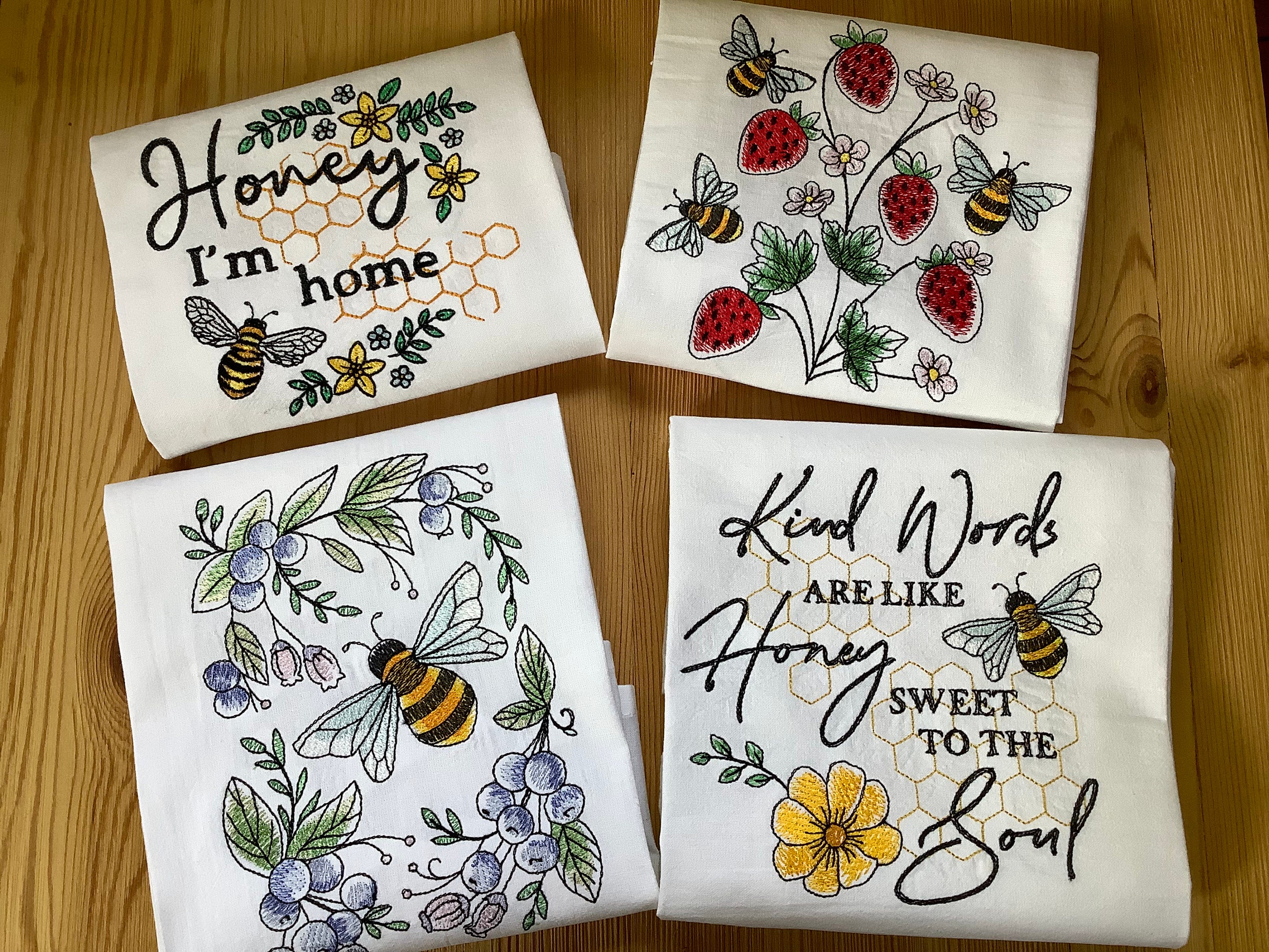 Bee, Flour Sack Towel, Decorative Towel, Bumble Bee, Kitchen Towels, Summer  Decor 