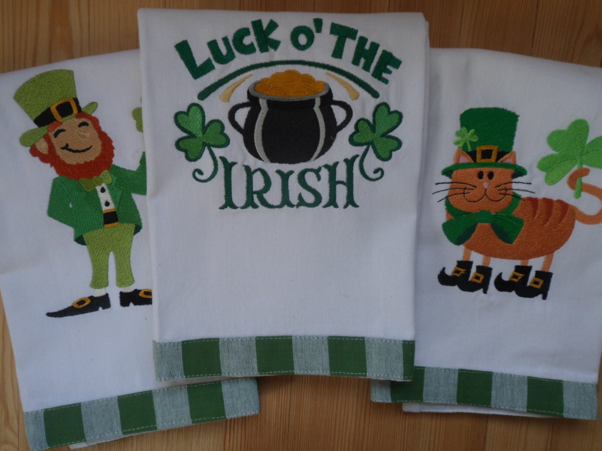 st patricks day dish towels
