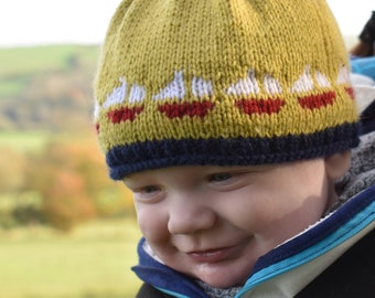 Baby Sail Boat Knitting Pattern