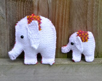 Weihnachtliche Elefant Dekorationen Strickmuster