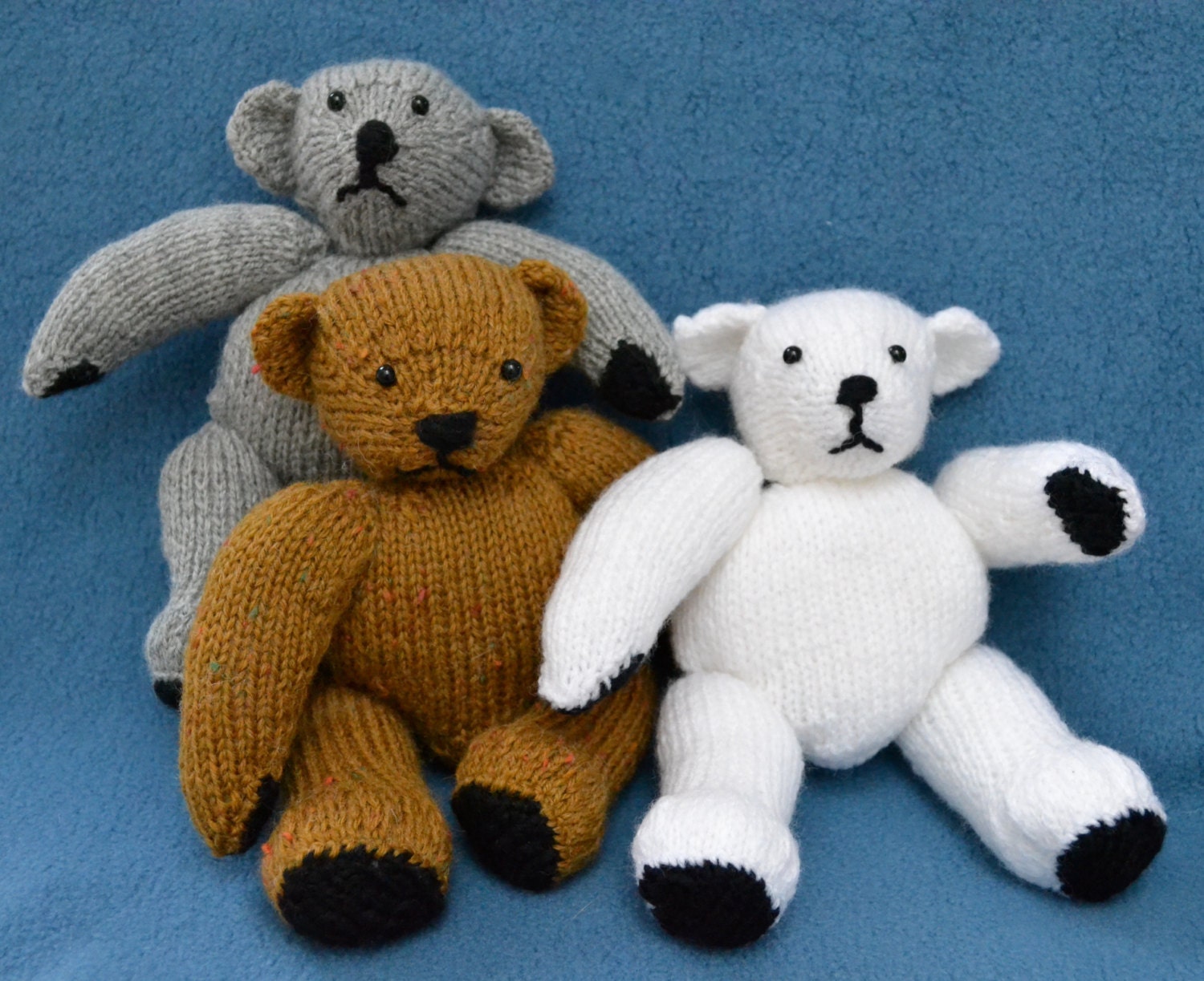 Little Teddy Bear Knitting Pattern - Etsy