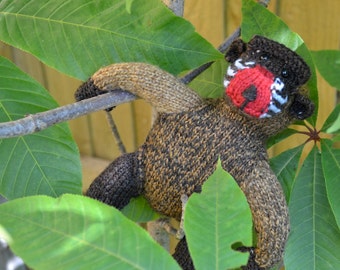 Baboon/Mandrill Knitting Pattern