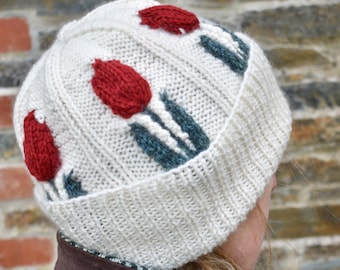 Tulip Hat Knitting Pattern