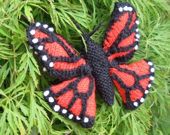 Monarch Butterfly Knitting Pattern