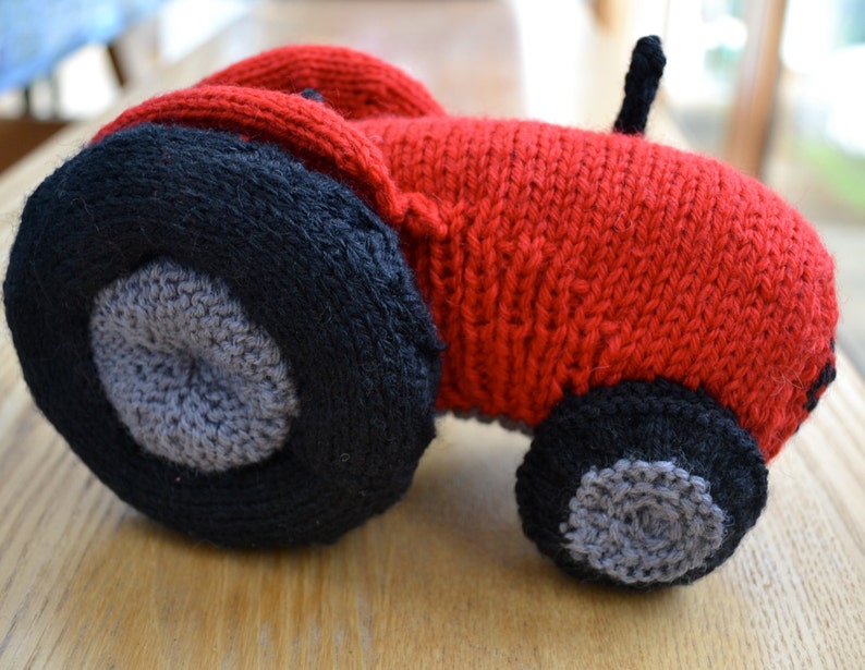 Vintage Tractor Knitting Pattern Etsy