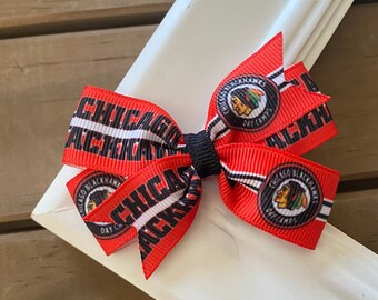 GROSGRAIN CHICAGO BLACKHAWKS HOCKEY 3 INCH RIBBON FOR HAIR BOWS DIY CRAFTS GROSGRAIN CHICAGO BLACKHAWKS HOCKEY 3 INCH RIBBON FOR HAIR BOWS DIY CRAFTS