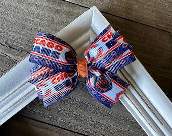 Chicago Bears Small 3” Pinwheel Hair Bow