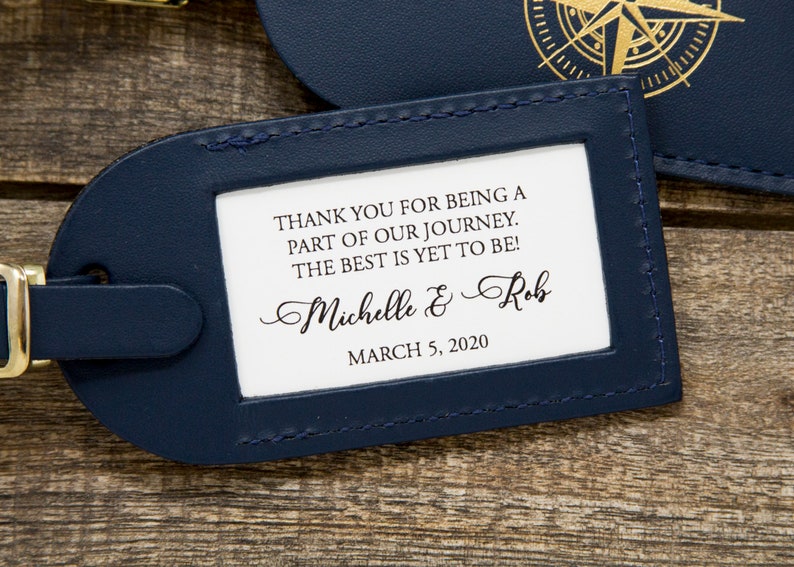 Wedding Favor Luggage Tag Inserts Wedding Favor Tags Etsy
