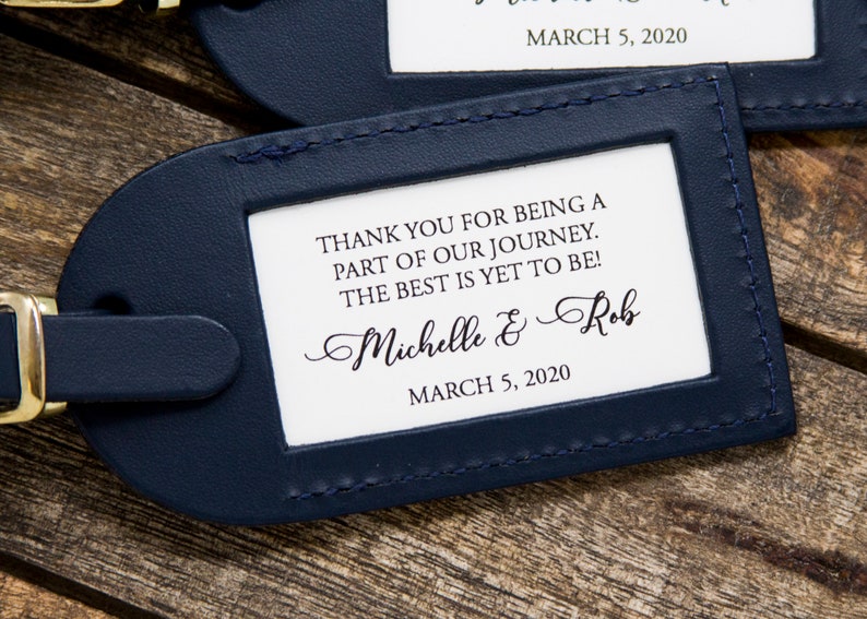 Wedding Favor Luggage Tag Inserts Wedding Favor Tags Etsy