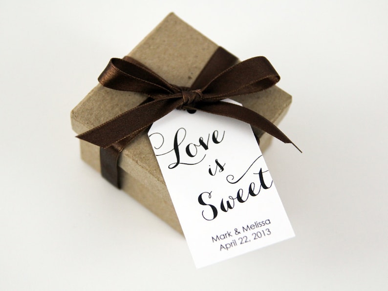Love is Sweet Tag Dessert Wedding Favor LARGE SIZE Party Favor Sweet Favor Tags Cupcake Favor Tags Wedding Favor Tags