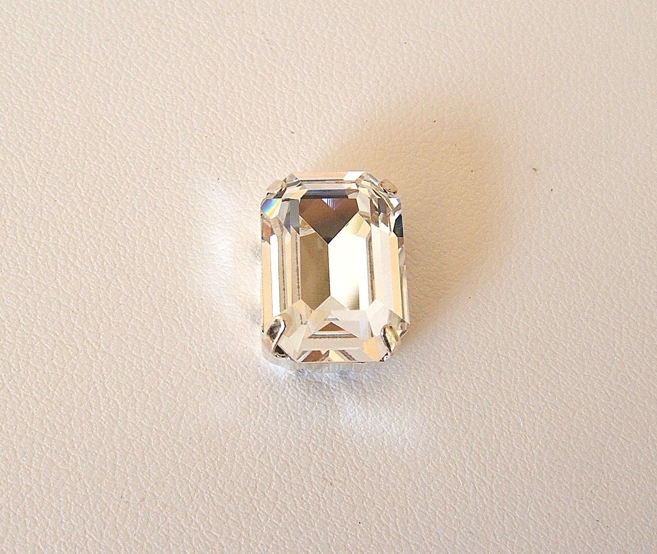 14x10mm Octagon Fancy Stones 4610 Clear Sew on Setting - Etsy