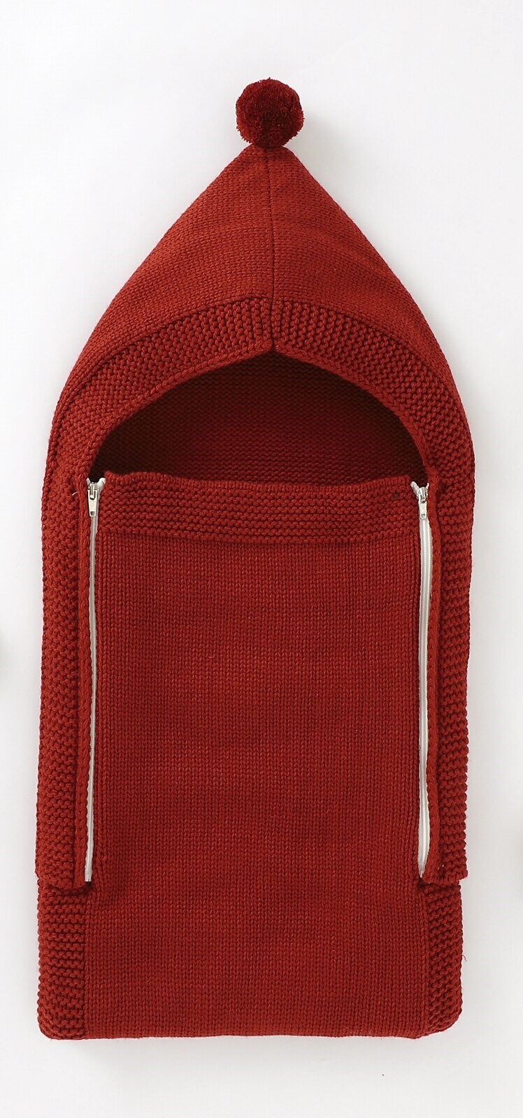 Sur Commande - Nid D Ange Bébé avec Capuche et Pompons Divers Coloris de La Naissance à 12 Mois