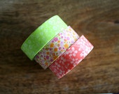 Spring Flower Washi Tape Set of 3