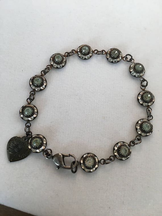 Swarovski Bracelet, Vintage Swarovski Round Crysta