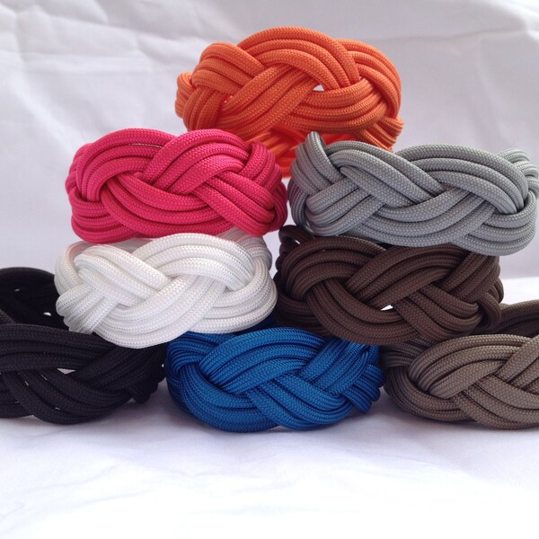 Turks Head Paracord Bracelet -CHOOSE COLOR