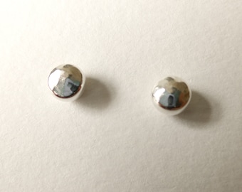 Sterling Silver Stud Earrings, 5mm stud earring, small silver studs, handmade stud earrings, sterling silver earrings, ear stack, boho studs