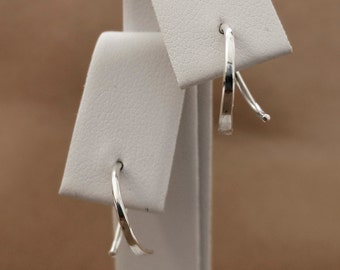 Sterling Silver Tiny Hoop Earrings, small hoops, handmade minimalist earrings, sleeper hoops, boho earrings, ear stack, simple