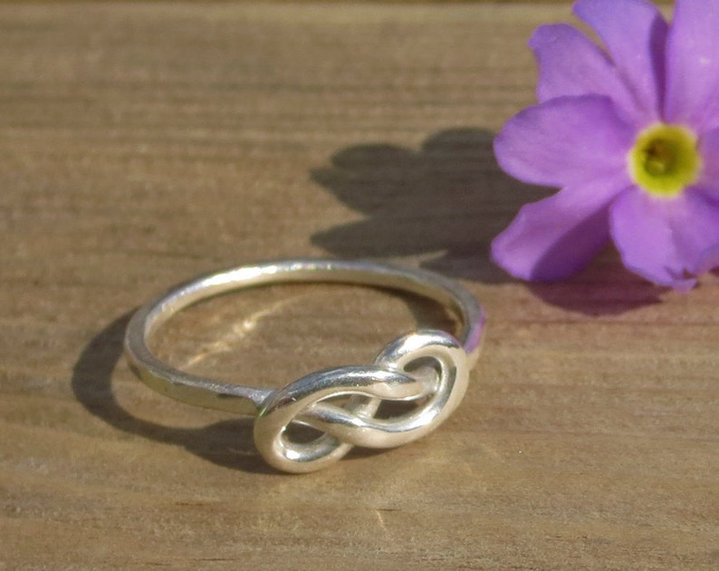 Large Infinity Knot Ring Sterling Silver Infinity Knot Etsy UK