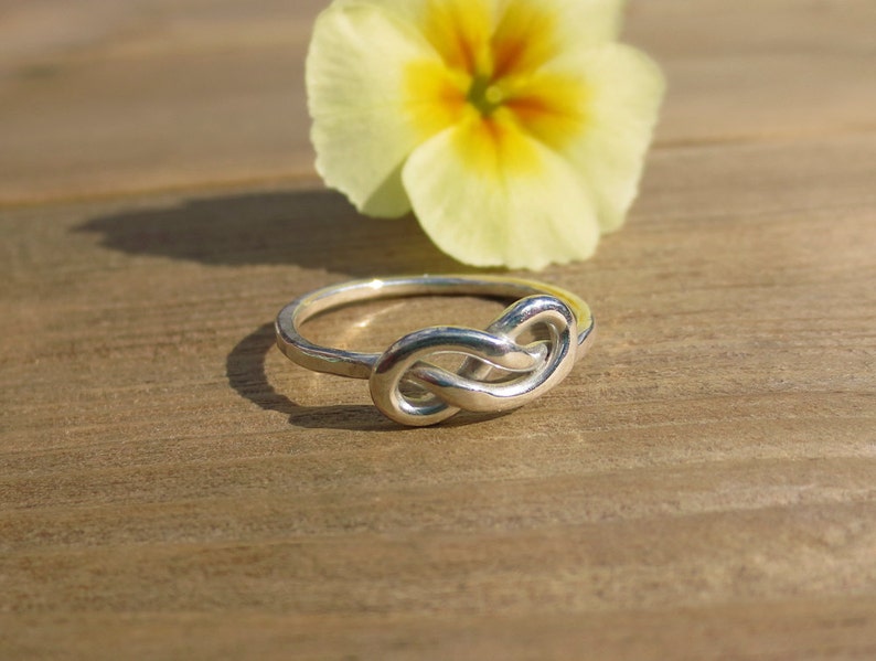 Large Infinity Knot Ring Sterling Silver Infinity Knot Etsy UK